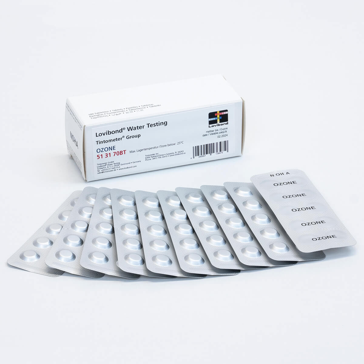 513170BT | Lovibond® Ozone Tablets (Pack of 100) 513170BT | Lovibond® Ozone Tablets (Pack of 100)